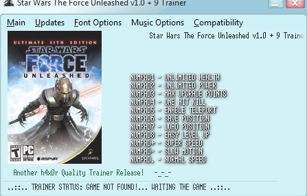 the force unleashed 2 trainer